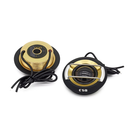 ESB AUDIO 8.028 Głośnik wysokotonowy kopułkowy 1,1"/28 mm zaokrąglony głośnik wysokotonowy z kopułką z materiału Torcon® (para) Hi-End Car Audio